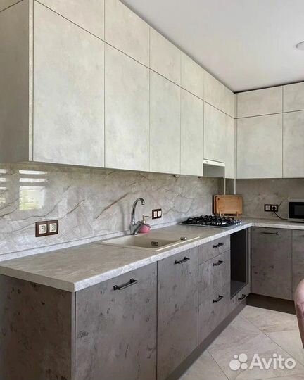 Кухонный гарнитур без ручек мок 0825744