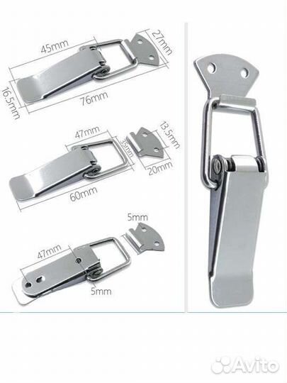 Зажимы, защелки