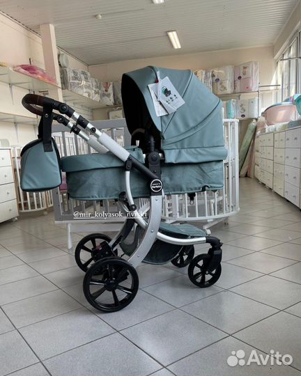 Коляска трансформер aimile эко кожа+ мешок