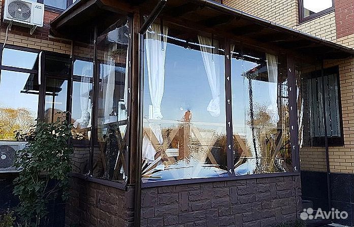 Мягкие окна для беседки