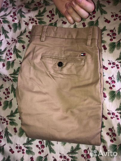 Бежевые брюки чиносы Tommy Hilfiger 33/32 ориг