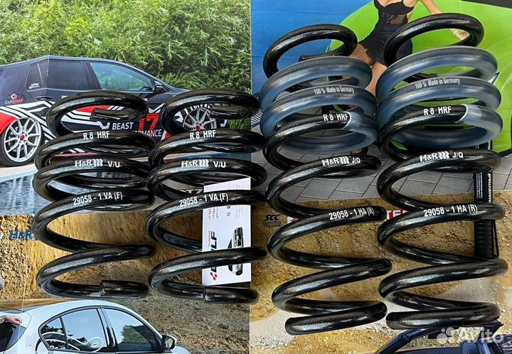 Audi R8 07-15 Комплект пружин H&R с занижением