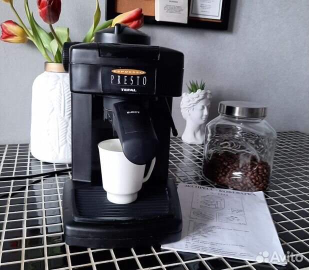 Кофемашина tefal presto espresso