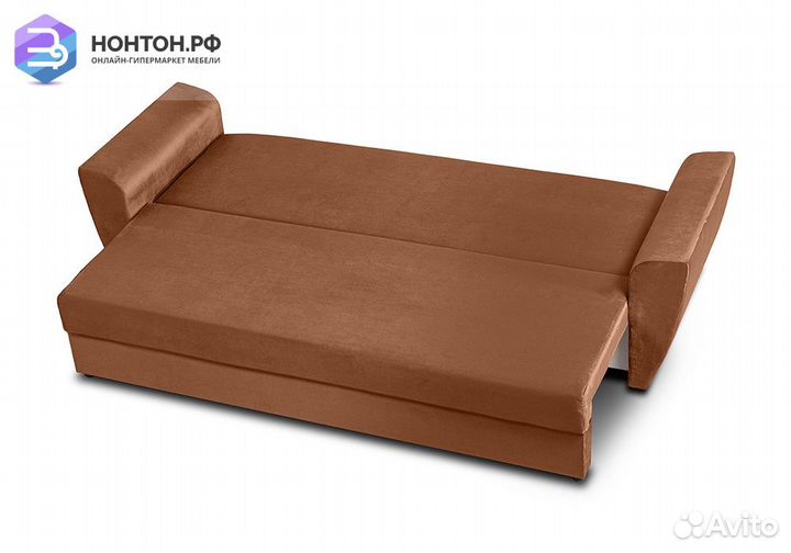 Диван еврокнижка Амстердам темно-коричневый