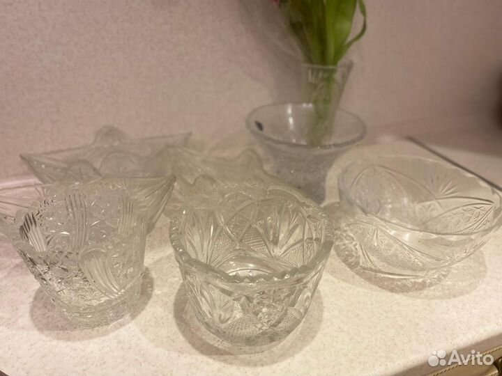 Ваза хрусталь