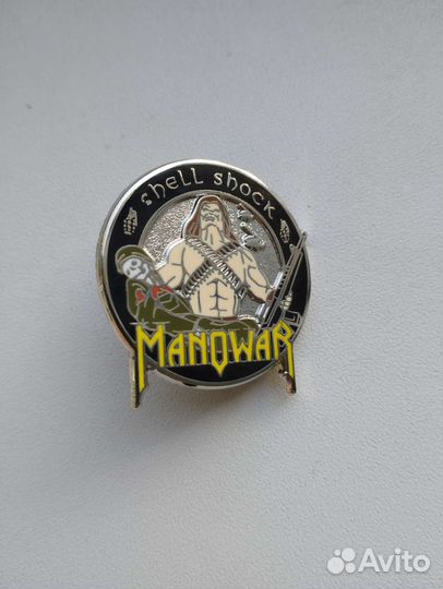 Значок Manowar Shell shock