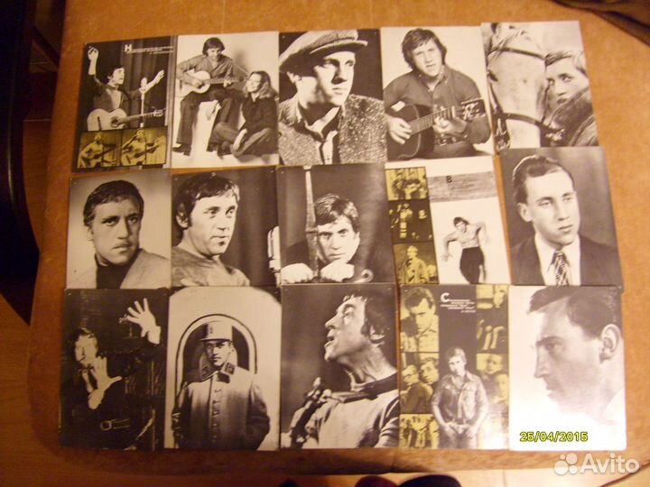 Владимир Высоцкий набор открыток 18 штук фото
