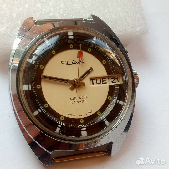 Часы СССР наручные Слава автоподзавод 27 камней