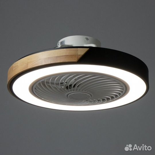 Люстра-вентилятор с пду 'Вихрь' LED 60Вт 3000-6000