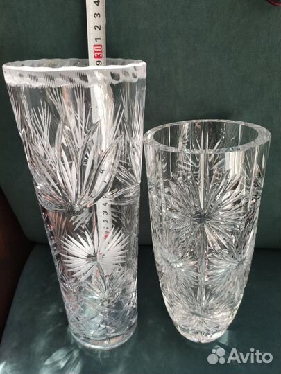 Ваза хрустальная СССР 31-20см