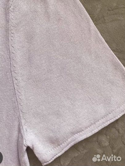 Футболка из смешанного льна и лиоцелла Zara S