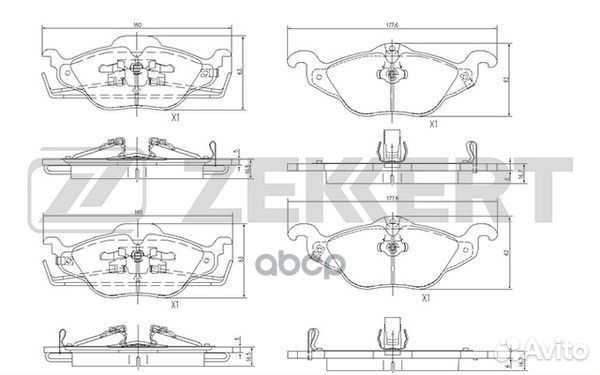 Колодки торм. диск. передн. Opel Astra F 91- A