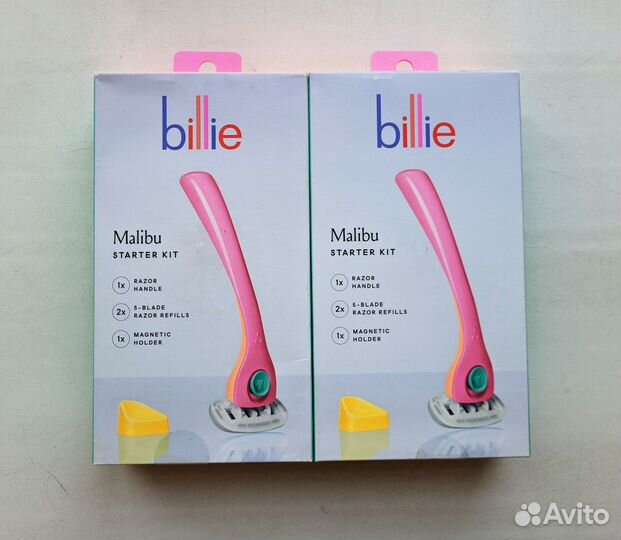 Набор станок Billie Malibu и 6 картриджей из США