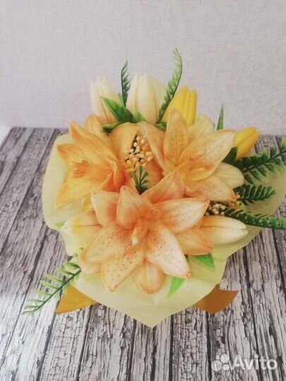 Букеты цветов из мыла