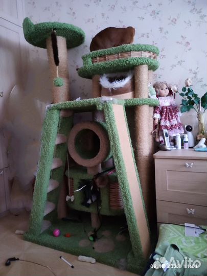 Когтеточка для кошек, Домик комплекс большой