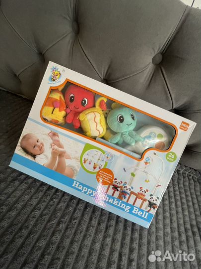 Мобиль на кроватку happy