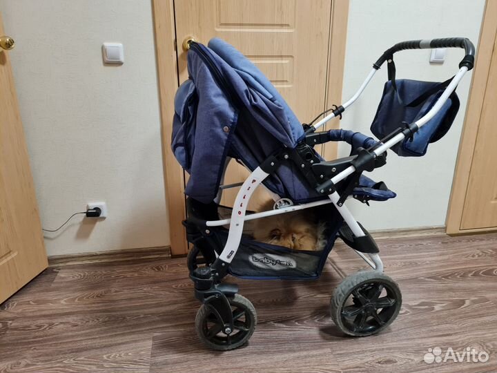 Коляска вездеход с перекидной ручкой