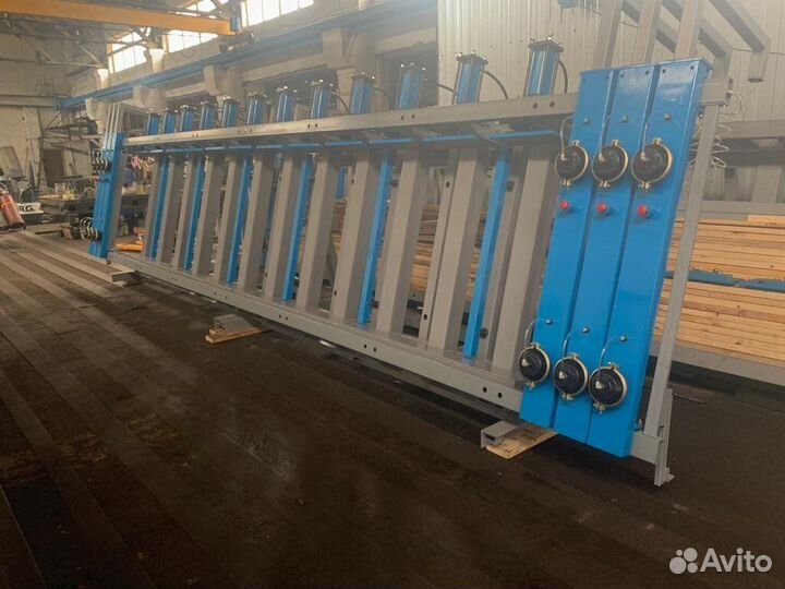 Клеенаносящий станок, линия для клееного бруса