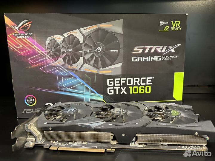 Видеокарта Asus ROG Strix GTX 1060 6Gb