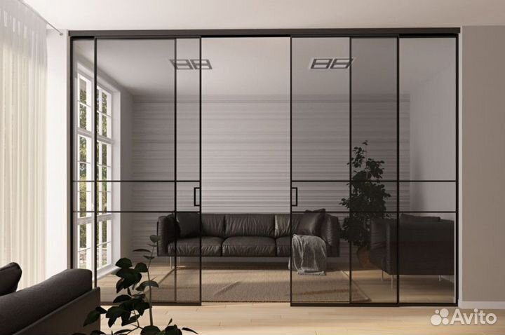 Межкомнатные перегородки из стекла