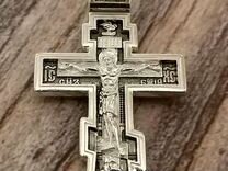 �Серебряный православный крест
