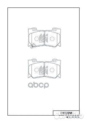 Колодки тормозные, передние D1282M Kashiyama
