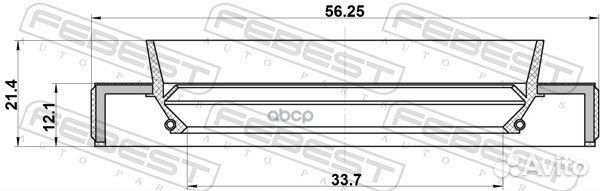 Сальник привода nissan qashqai J10E 2006.12-201