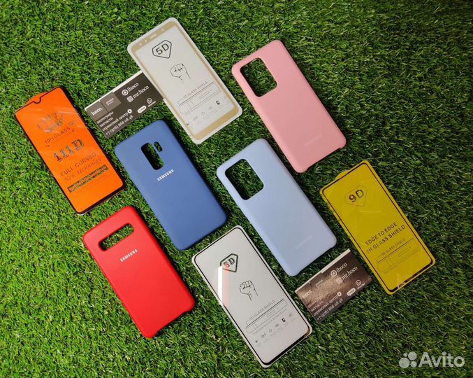 Защитные стекла и чехлы на Samsung