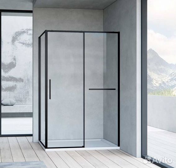 Душевой уголок Slim Soft VSR-1SS1010CLB, 1000*1000