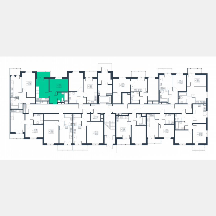 1-к. квартира, 33,6 м², 1/8 эт.