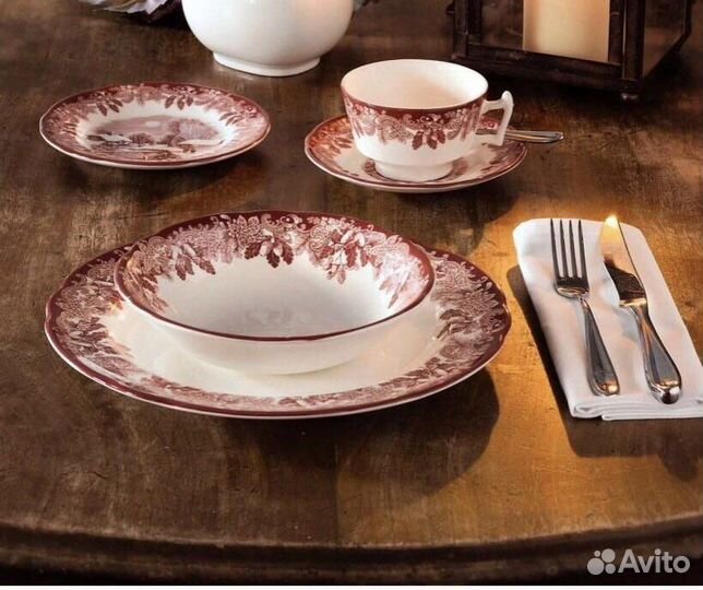 Английский сервиз Spode «Зимние мотивы»
