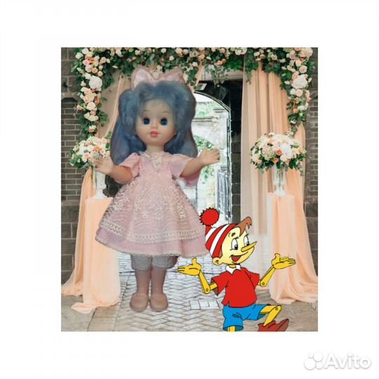 Кукла ленигрушка Мальвина с клеймом в коробке