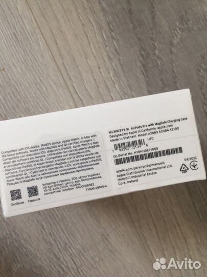 Беспроводные наушники apple airpods pro