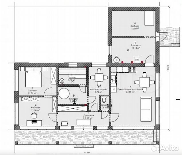 Строительство домов и коттеджей. Дом 132 м. кв
