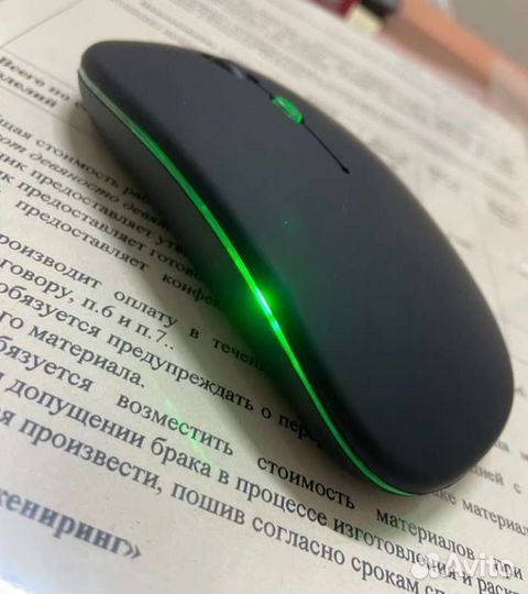 Беспроводная мышь тонкая бесшумная