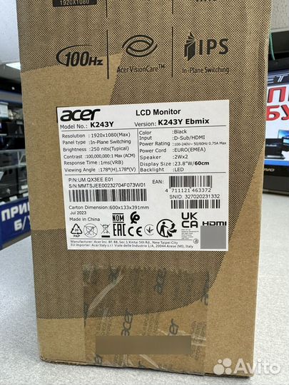 Монитор Acer K243YEbmix