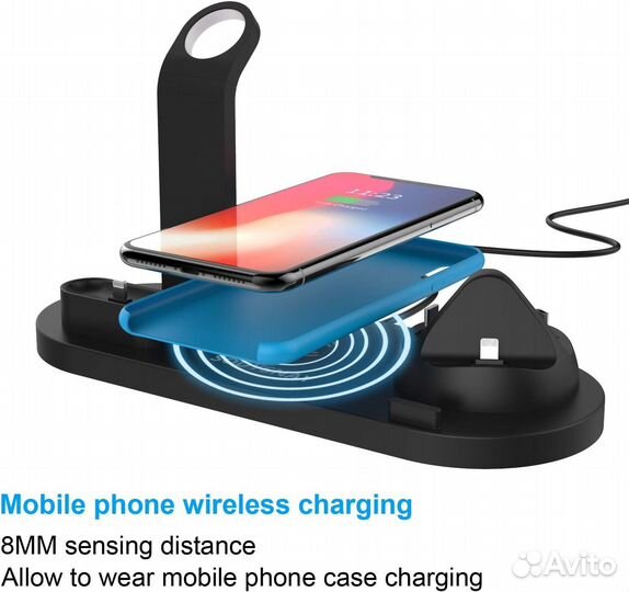 Беспроводная зарядка 4 в 1