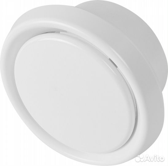 Анемостат D 125 мм пластик цвет белый