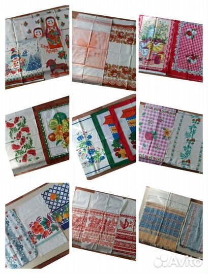 Ссср-Полотенца*2+Рушники:Лён.Жаккард,Х/б,Вафельные