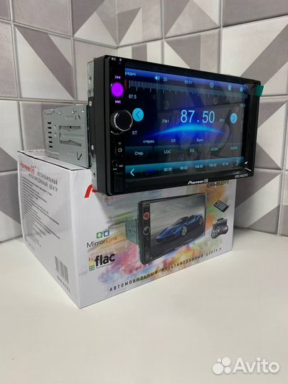 Магнитола Pioneer 1DIN с экраном Bluetooth