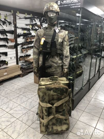 Сумка транспортировочная на колёсиках мох