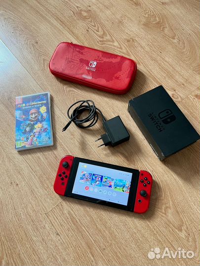 Nintendo switch Mario Edition первая ревизия