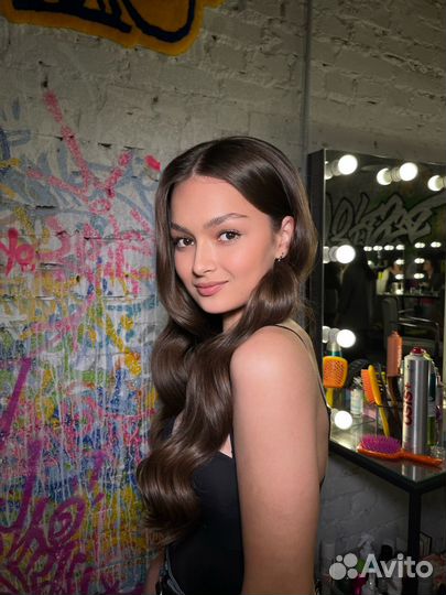 Прическа укладка макияж полный образ