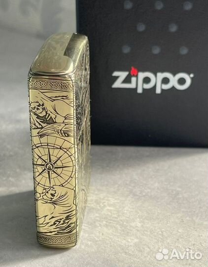 Зажигалка zippo с гравировкой 4 всадника Апокалипс