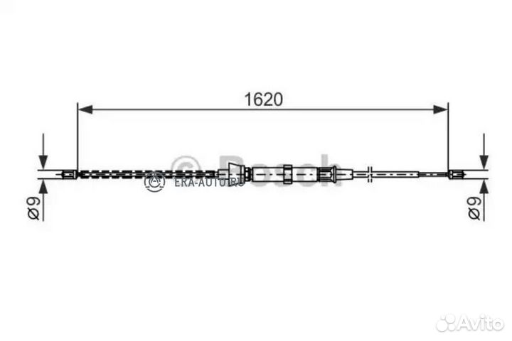 Bosch 1987477684 Трос ручного тормоза 1987477684