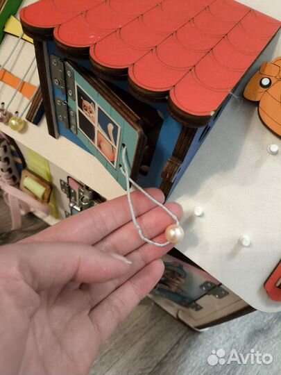 Бизиборд домик со светом большой