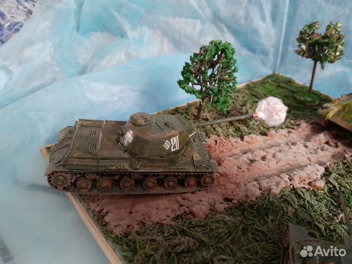 Диорама (1:72) танковый бой