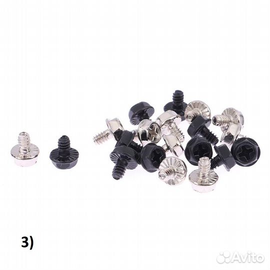 Болтики (крепеж) для компьютера и HDD (комплект)