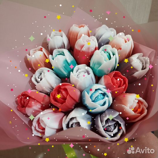 Мыло ручной работы букеты