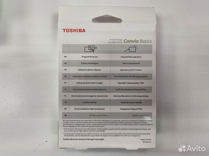 Внешний HDD Toshiba Canvio Basics 1 тб